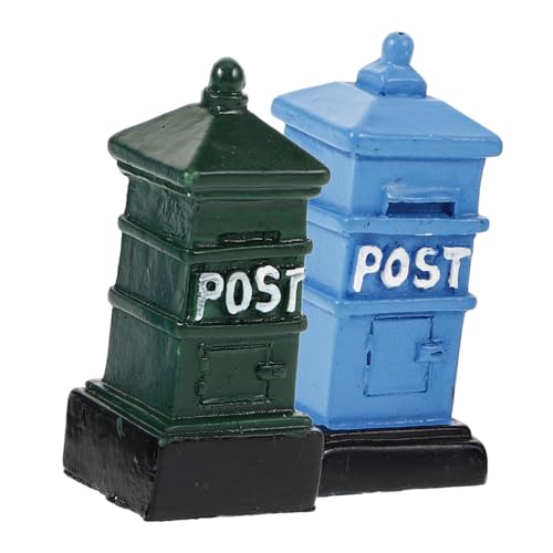 Toddmomy 2 Stück Miniatur Briefkasten aus Resin Kompakt und Leicht Sichere Abgerundete Kanten Nostalgische Puppenhaus Dekoration für Landschaftsbau Fensterbrett und Tisch Langlebige Toddmomy 2 Stück Miniatur Briefkasten aus Resin Kompakt und Leicht Sichere Abgerundete Kanten Nostalgische Puppenhaus Dekoration für Landschaftsbau Fensterbrett und Tisch Langlebige von Toddmomy