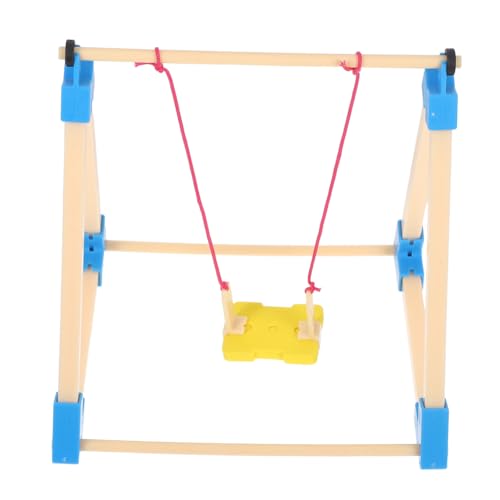 Toddmomy 2 Stück Miniatur Puppenhaus Schaukel aus DIY Spielplatz Zubehör für Puppenhaus Garten Zauberhafte Mini Schaukel Figurine für Feengarten Dekoration und Fotoszene von Toddmomy