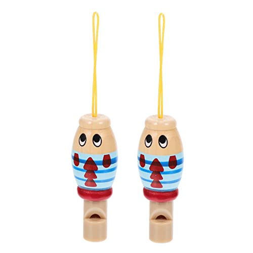 Toddmomy 2 Stück Musikspielzeug Holzpfeifen für Kleinkinder Pädagogisches Instrument Kreativität und Hörfähigkeit Sicheres und Buntes für Junge Mädchen von Toddmomy