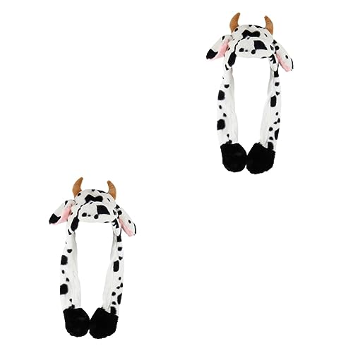 Toddmomy 2 Stück Niedliche Kuh Mütze mit Beweglichen Ohren Flauschige Plüschkappe Einstellbare Kreatives Party Accessoire für Erwachsene für Kostüme und Fotodeko Toddmomy 2 Stück Niedliche Kuh Mütze mit Beweglichen Ohren Flauschige Plüschkappe Einstellbare Kreatives Party Accessoire für Erwachsene für Kostüme und Fotodeko von Toddmomy