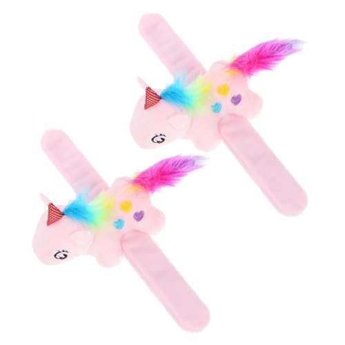 Toddmomy 2 Stück Plüsch Einhorn Slap Armbänder Weiche Klapparmbänder Cartoon Muster Kuschelarmbänder Für Geburtstagsfeiern Partygeschenke Weiches Material Sicher Und Langlebig Toddmomy 2 Stück Plüsch Einhorn Slap Armbänder Weiche Klapparmbänder Cartoon Muster Kuschelarmbänder Für Geburtstagsfeiern Partygeschenke Weiches Material Sicher Und Langlebig von Toddmomy