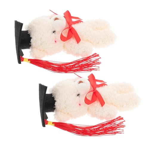 Toddmomy 2 Stück Plüschabschlussbär Mini mit Feiner Detailverarbeitung Gestaltete Abschlussfeier Deko Kuscheliges für Charmantes DIY Zubehör für Partybedarf Toddmomy 2 Stück Plüschabschlussbär Mini mit Feiner Detailverarbeitung Gestaltete Abschlussfeier Deko Kuscheliges für Charmantes DIY Zubehör für Partybedarf von Toddmomy