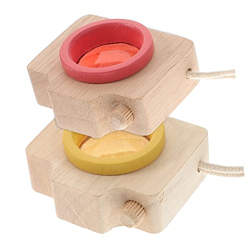 Toddmomy 2 Stück Prism -Kamera - Kaleidoskop Dekoratives Holzspielzeug Dekoration Dekorative Spielsachen Kinderspielzeug Partyspielzeug Glas von Toddmomy