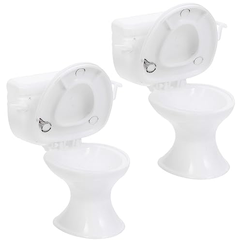 Toddmomy 2 Stück Puppenhaus Toiletten Miniatur Sitz Puppenmöbel Töpfchen Badezimmer Mini Toilettenschüssel Toilette Simulierte Puppentoilette Rollenspiel Weißer Kunststoff Toddmomy 2 Stück Puppenhaus Toiletten Miniatur Sitz Puppenmöbel Töpfchen Badezimmer Mini Toilettenschüssel Toilette Simulierte Puppentoilette Rollenspiel Weißer Kunststoff von Toddmomy
