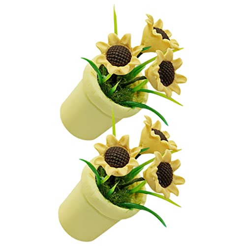 Toddmomy 2stücke Miniatur Topfpflanzen Realistische Künstliche Sonnenblumen Deko Für Puppenhaus Und Mini-Haus Kreative Tischdekoration Für Garten Und Gelbe Töpfe Toddmomy 2stücke Miniatur Topfpflanzen Realistische Künstliche Sonnenblumen Deko Für Puppenhaus Und Mini-Haus Kreative Tischdekoration Für Garten Und Gelbe Töpfe von Toddmomy