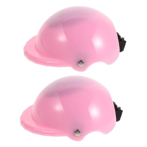 Toddmomy 2 Stück Puppenhelm Sporthelm für Puppen Sicherheitshelm für Radfahren Skaten und Rollerfahren für Rollenspiele und Passende Outfits von Toddmomy
