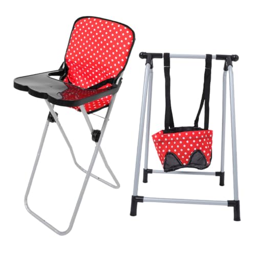 Toddmomy 2 Stück Puppenzubehör Babypuppen Hochstuhl Schaukel Für Hochstuhl Hochstuhl Hochstuhl Für Puppen Babypuppenmöbel Babypuppen Kinderwagen Babypuppenstuhl Kunststoff von Toddmomy