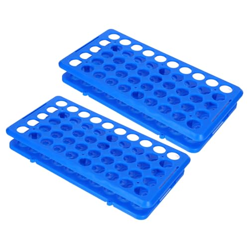 Toddmomy 2 Stück Reagenzglasgestelle Mit 50 Löchern: Effizientes Aufbewahrungsgestell Für Reagenzgläser Und Fläschchen – Laborprobenflaschen-Organizer Für Experimente Toddmomy 2 Stück Reagenzglasgestelle Mit 50 Löchern: Effizientes Aufbewahrungsgestell Für Reagenzgläser Und Fläschchen – Laborprobenflaschen-Organizer Für Experimente von Toddmomy