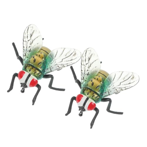 Toddmomy 2 Stück Realistische Fake Fly Kunststoff Fliegen Modell Streich Halloween Party Deko Lernspielzeug Langlebig Detailgetreu Edukativ von Toddmomy