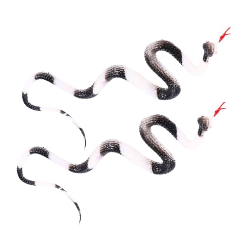 Toddmomy 2 Stück Realistische Gummischlangen Simulation Schlangenfigur Gartendekoration Witziges Streichspielzeug für Halloween Party und Alltag Toddmomy 2 Stück Realistische Gummischlangen Simulation Schlangenfigur Gartendekoration Witziges Streichspielzeug für Halloween Party und Alltag von Toddmomy