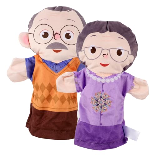 Toddmomy 2 Stück Realistische Handpuppen Kreative Familien Figurenspielzeuge für Interaktive Puppen für Fantasievolles und Eltern Junge Mädchen Kommunikation Lebensechte Handpuppen von Toddmomy