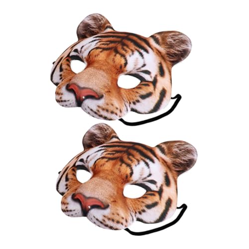 Toddmomy 2 Stück Realistische Tiger Masken aus EVA für Halloween Kostüm Party Cosplay Bühnenauftritte Leichte Tiermasken für Karneval und Mottopartys Toddmomy 2 Stück Realistische Tiger Masken aus EVA für Halloween Kostüm Party Cosplay Bühnenauftritte Leichte Tiermasken für Karneval und Mottopartys von Toddmomy