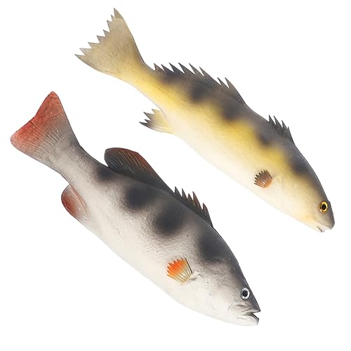 Toddmomy 2 Stück Realistisches Teiliges PU Fischmodell Lebensechte Tierfigur Kindgerechtes Pädagogisches Stabile Simulation Kleiner Fische Dekoratives Fischskulptur von Toddmomy