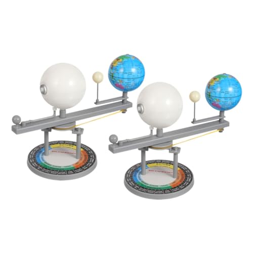 Toddmomy 2 Stück Solarfinsternismondinstrument Solarsystem-projektkit Planetarium Science Kit Solarsystem-kit Planetarium -lehrwerkzeug Erde-mond-Sonne-Modell Astronomiemodelle Plastik von Toddmomy