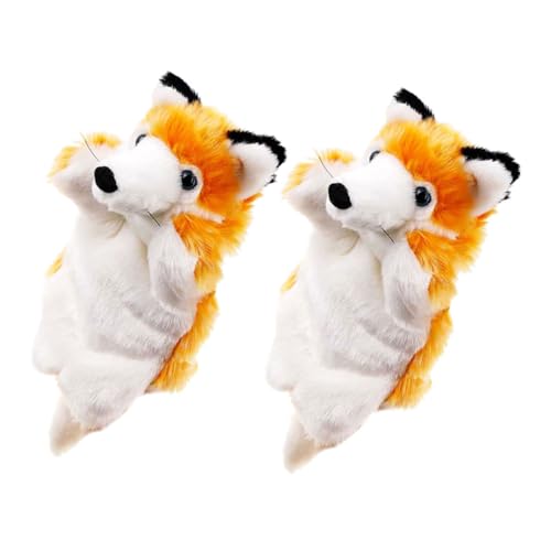 Toddmomy 2 Stück Stofftiere Puppe Filz Handpuppe Bausatz Tierpuppe Die Puppe Puppen Für Tier Handpuppen Bad Fingerpuppen Handpuppen Plüsch von Toddmomy