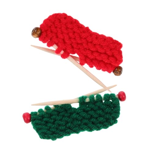 Toddmomy 2 Stück Strickpullover Modell Strickwolle Handarbeit Mohairknäuel Kleine Beanies Seiden Mohairgarn Weiche Wolle Strickspielzeug Miniaturpullover Für Eine Puppe Kleine von Toddmomy
