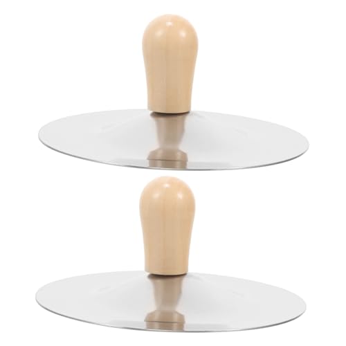 Toddmomy 2 Stück Teiliges Fingerzimbeln aus Robustem mit Holzgriff Mini Musikinstrumente für Pädagogisches Rhythmusspielzeug für Tanz Bühne und Musikalische Früherziehung von Toddmomy