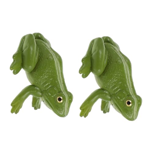 Toddmomy 2 Stück Teiliges Froschfigur aus Verschleißfestem Material Dekorative Lebensechte Tiermodelle Bunte Sammlung für Wohnzimmer und Gartendeko Draußen Toddmomy 2 Stück Teiliges Froschfigur aus Verschleißfestem Material Dekorative Lebensechte Tiermodelle Bunte Sammlung für Wohnzimmer und Gartendeko Draußen von Toddmomy