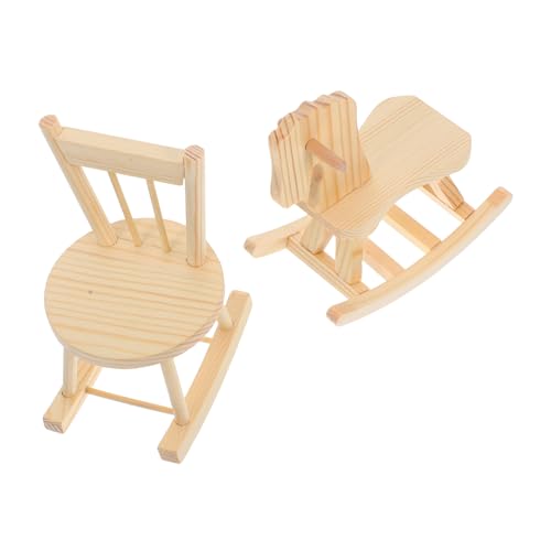 Toddmomy 2 Stück Teiliges Holz Schaukelpferd und Schaukelstuhl Modell Robustes DIY Bastelset für Puppenhaus Dekoration Fördert Feinmotorik und Kreativität für Kinderzimmer Gestaltung Toddmomy 2 Stück Teiliges Holz Schaukelpferd und Schaukelstuhl Modell Robustes DIY Bastelset für Puppenhaus Dekoration Fördert Feinmotorik und Kreativität für Kinderzimmer Gestaltung von Toddmomy