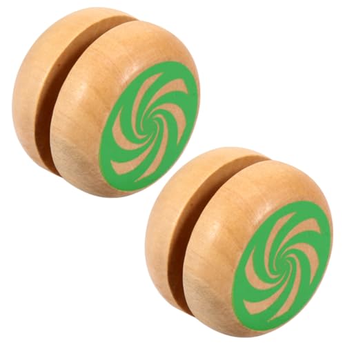 Toddmomy 2 Stück Teiliges Holz Yoyo Buntes Fingerspielzeug Pädagogisch Fördernd Flexibel für Langlebig aus Umweltfreundlichem Material von Toddmomy