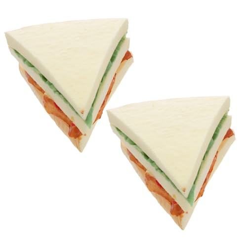 Toddmomy 2 Stück Teiliges Künstliches Sandwichbrot Realistische PU Simulation Lebensmittelmodelle Langlebige Küchen Deko Vielseitige Foto Requisiten für Food Display und Toddmomy 2 Stück Teiliges Künstliches Sandwichbrot Realistische PU Simulation Lebensmittelmodelle Langlebige Küchen Deko Vielseitige Foto Requisiten für Food Display und von Toddmomy