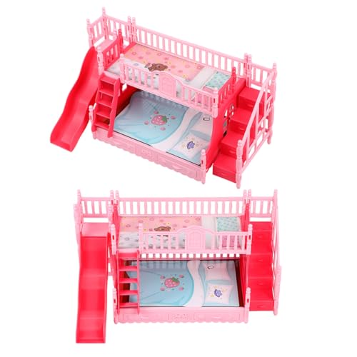 Toddmomy 2 Stück Teiliges Miniatur Etagenbett mit Leiter Realistische Puppenhaus Möbel Kompakte Doppelstockbetten für Kinderzimmer Fördert Fantasievolles Rollenspiel und Familienbindung Toddmomy 2 Stück Teiliges Miniatur Etagenbett mit Leiter Realistische Puppenhaus Möbel Kompakte Doppelstockbetten für Kinderzimmer Fördert Fantasievolles Rollenspiel und Familienbindung von Toddmomy