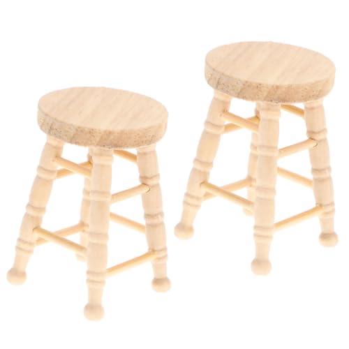 Toddmomy 2 Stück Teiliges Miniatur Holz Hocker Naturfarben Handgefertigt Runder Sitz Puppenhaus Möbel Dekoratives Zubehör für Puppenhäuser und Miniaturlandschaften Toddmomy 2 Stück Teiliges Miniatur Holz Hocker Naturfarben Handgefertigt Runder Sitz Puppenhaus Möbel Dekoratives Zubehör für Puppenhäuser und Miniaturlandschaften von Toddmomy