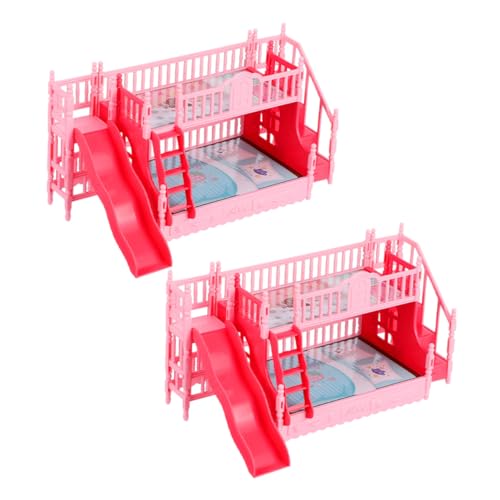 Toddmomy 2 Stück Teiliges Miniatur Puppenhaus Etagenbett Leichtes Tragbares Doppelstockbett Möbel für Kinderzimmer Realistische Puppenbett für Kreatives Rollenspiel und Kleine Räume Toddmomy 2 Stück Teiliges Miniatur Puppenhaus Etagenbett Leichtes Tragbares Doppelstockbett Möbel für Kinderzimmer Realistische Puppenbett für Kreatives Rollenspiel und Kleine Räume von Toddmomy