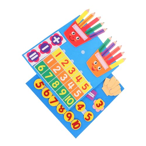 Toddmomy 2 Stück Teiliges Montessori Lernspielzeug Filz Zahlen Brett für Kleinkinder Mathe Addition Subtraktion Vorschule DIY Motorik Kindergarten Lernset aus Weichem Vliesstoff Toddmomy 2 Stück Teiliges Montessori Lernspielzeug Filz Zahlen Brett für Kleinkinder Mathe Addition Subtraktion Vorschule DIY Motorik Kindergarten Lernset aus Weichem Vliesstoff von Toddmomy