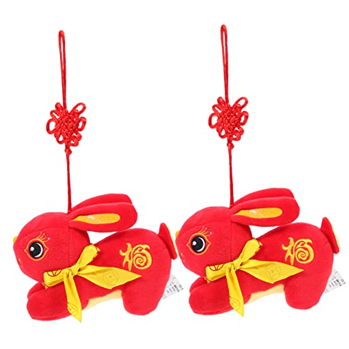 Toddmomy 2 Stück Teiliges Plüsch Kaninchen Lebensechte Kuschelige Stofftier Deko für Chinesisches Neujahr Große Niedliche Hasenfigur als Neujahrs Maskottchen und Geschenkidee Toddmomy 2 Stück Teiliges Plüsch Kaninchen Lebensechte Kuschelige Stofftier Deko für Chinesisches Neujahr Große Niedliche Hasenfigur als Neujahrs Maskottchen und Geschenkidee von Toddmomy