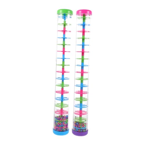 Toddmomy 2 Stück Teiliges Rain Stick für Junge Mädchen Spiral Shaker aus Langlebigem Kunststoff Musikalisches Percussion-Instrument zur Sensorischen Frühförderung Geeignet für Kleinkinder Toddmomy 2 Stück Teiliges Rain Stick für Junge Mädchen Spiral Shaker aus Langlebigem Kunststoff Musikalisches Percussion-Instrument zur Sensorischen Frühförderung Geeignet für Kleinkinder von Toddmomy