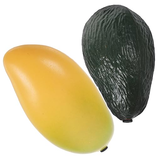 Toddmomy 2 Stück Teiliges Shaker aus Avocado und Mango Orff Instrument für Musikinstrument Rhythmus und Koordination Jahren von Toddmomy