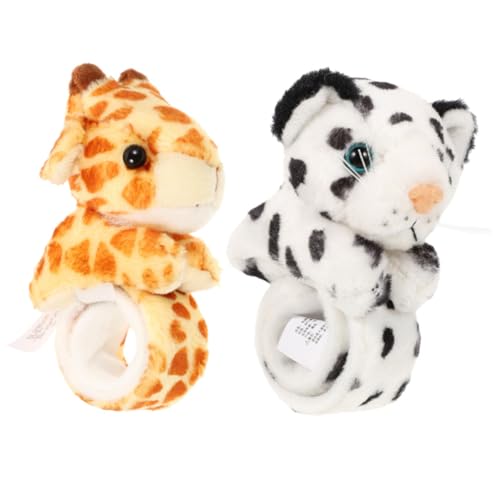 Toddmomy 2 Stück Teiliges Slap Armband mit Plüsch Tiermotiven Giraffe Schneeleopard Weiches Stoffarmband Bequem und Sicher für Jungen und Mädchen Geburtstagsgeschenk und Partyzubehör Toddmomy 2 Stück Teiliges Slap Armband mit Plüsch Tiermotiven Giraffe Schneeleopard Weiches Stoffarmband Bequem und Sicher für Jungen und Mädchen Geburtstagsgeschenk und Partyzubehör von Toddmomy