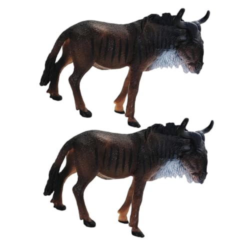 Toddmomy 2 Stück Tiermodell- lernspielzeug Rollenspiel ohne Batterie Tiermodelle für Robustes Pferde realistische Tierfiguren PVC von Toddmomy