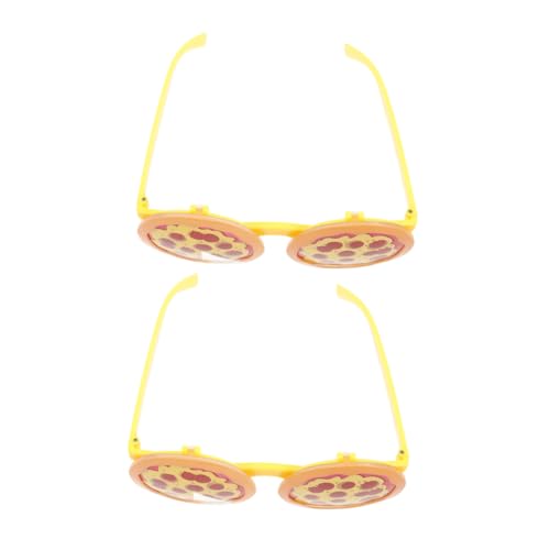 Toddmomy 2 Stück Valentinstag Partybrille Unisex Brillen mit Pizza Lustige Foto Requisiten für Partys und Feierlichkeiten für Unvergessliche Erinnerungen von Toddmomy