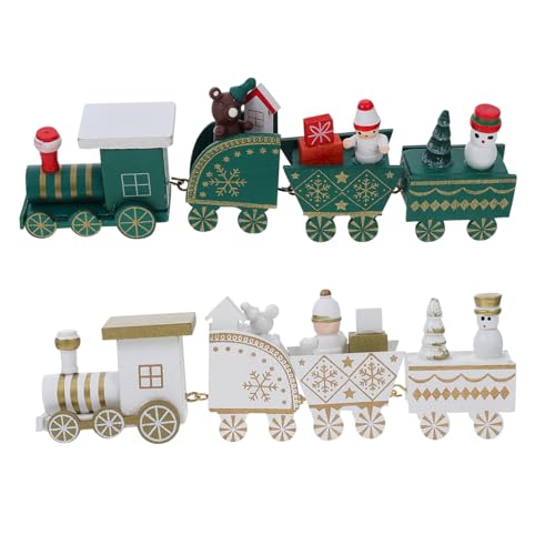 Toddmomy 2 Stück Weihnachtliche Holz Eisenbahn Deko mit Schneemann und Bär Umweltfreundlich Vielseitig für Tisch Fenster Büro Wohnzimmer Festliche Weihnachtsatmosphäre Schaffen Toddmomy 2 Stück Weihnachtliche Holz Eisenbahn Deko mit Schneemann und Bär Umweltfreundlich Vielseitig für Tisch Fenster Büro Wohnzimmer Festliche Weihnachtsatmosphäre Schaffen von Toddmomy
