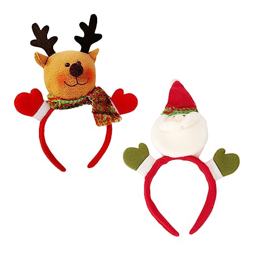 Toddmomy 2 Stück Weihnachts Haarreifen mit Niedlichen Figuren Santa Schneemann und Rentier Accessoires für Festlichkeiten und Partys Toddmomy 2 Stück Weihnachts Haarreifen mit Niedlichen Figuren Santa Schneemann und Rentier Accessoires für Festlichkeiten und Partys von Toddmomy