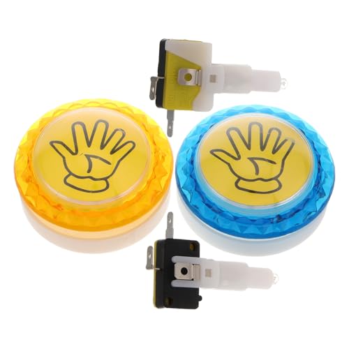 Toddmomy 2 Stück Zubehör Für Spielkonsolen Soundspiel Game Player Controller Zubehör Für Konvexe Led-Taste Für Konsole Soundtasten Für Den Unterricht Spiel Summer Plastik von Toddmomy