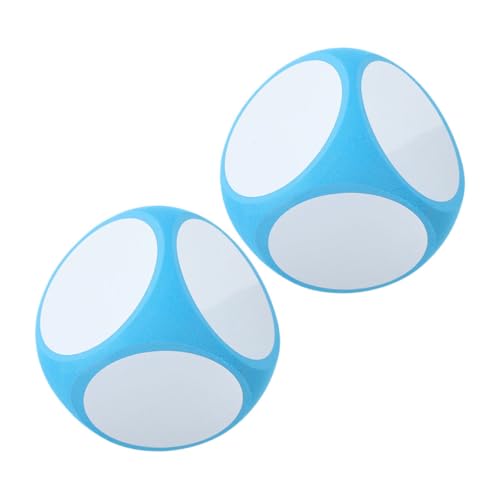 Toddmomy 2 Stück löschbare interaktive Spiele pädagogische Spiele Lehrmittel große Schaumstoffwürfel Brettspiel DIY Puzzle-Bauwürfel im Klassenzimmer DIY-Brettspiel Sky-Blue von Toddmomy