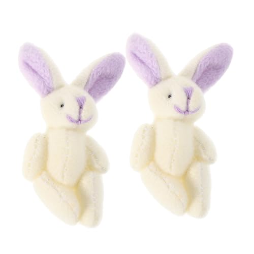 Toddmomy 2 Stücke Joint Kaninchen Kleine Plüsch Puppe Gefüllte Kaninchen Kurze Plüsch Lavendel Toddmomy 2 Stücke Joint Kaninchen Kleine Plüsch Puppe Gefüllte Kaninchen Kurze Plüsch Lavendel von Toddmomy