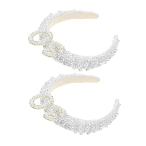 Toddmomy 2 Stücke Perlen Stirnband Stirnbänder Geburtstags Tiara Happy Birthday Stirnband Für Frauen Aluminiumlegierung Weiß Toddmomy 2 Stücke Perlen Stirnband Stirnbänder Geburtstags Tiara Happy Birthday Stirnband Für Frauen Aluminiumlegierung Weiß von Toddmomy