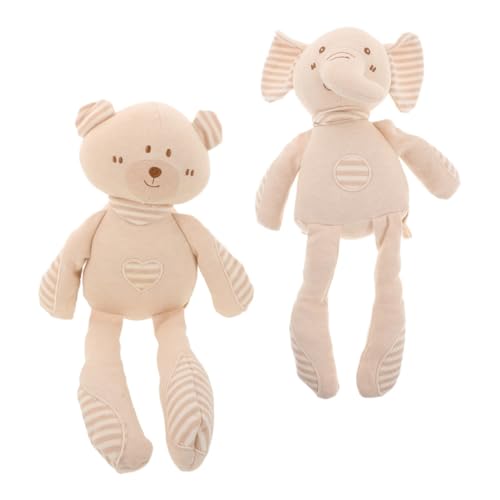 Toddmomy 2 Stücke Schlaf Puppe Bio Kuscheltiere Kuscheltiere Für Babys Weiche Puppen Für Kleinkinder Mädchen Baumwolle von Toddmomy