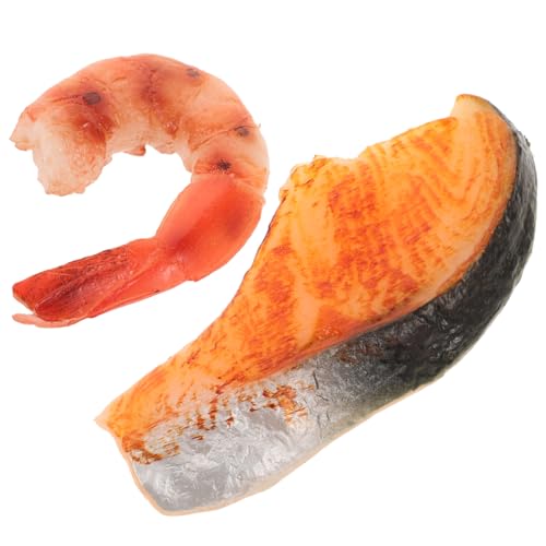 Toddmomy 2 Stücke Simulierte Lebensmittel Künstliche Lebensmittel Gefälschte Fleisch Künstliche Garnelen PVC Toddmomy 2 Stücke Simulierte Lebensmittel Künstliche Lebensmittel Gefälschte Fleisch Künstliche Garnelen PVC von Toddmomy