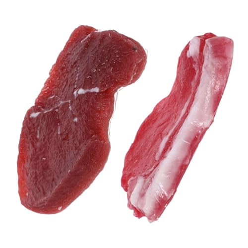 Toddmomy 2-teiliges Set Aus Künstlichem Steak Und Schweinefleisch – Realistische Fleischmodelle, Simulation Von Lebensmitteln Für Die Dekoration Zu Hause, in Der Küche Und Als Requisiten Toddmomy 2-teiliges Set Aus Künstlichem Steak Und Schweinefleisch – Realistische Fleischmodelle, Simulation Von Lebensmitteln Für Die Dekoration Zu Hause, in Der Küche Und Als Requisiten von Toddmomy