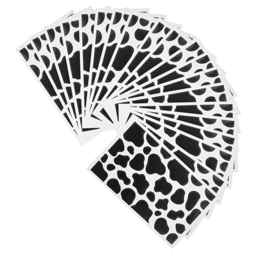 Toddmomy 20 Blatt Teiliges Kuhmuster Scrapbooking Sticker Abziehbare Dekoration für Laptop Trinkflasche Tagebücher Stark Haftende DIY Aufkleber für Kreative Bastelprojekte von Toddmomy