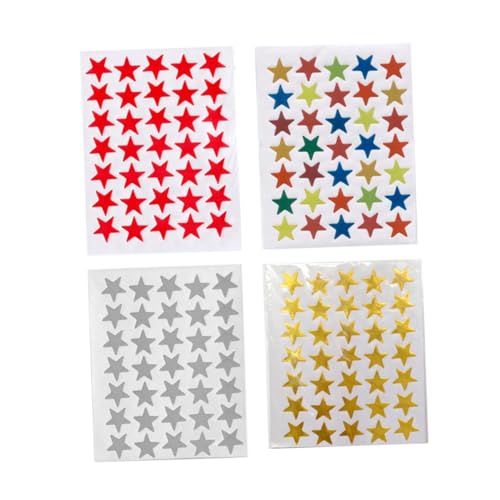 Toddmomy 20 Packungen Pack Fünfzackige Sternaufkleber Bunte Belohnungssticker für Teens Selbstklebende Dekorationsaufkleber Gold Silber Rot und Farben für Bastelprojekte und Toddmomy 20 Packungen Pack Fünfzackige Sternaufkleber Bunte Belohnungssticker für Teens Selbstklebende Dekorationsaufkleber Gold Silber Rot und Farben für Bastelprojekte und von Toddmomy