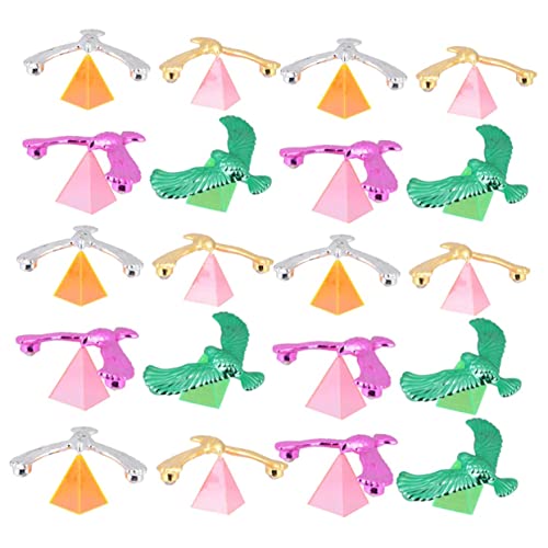 Toddmomy 20 Sätze Balance Eagle Set mit Kunststoff Pyramidenbasis Pädagogisches Balancierendes Adler Modell für Fördert Hand Auge Koordination und Schwerkraftverständnis von Toddmomy
