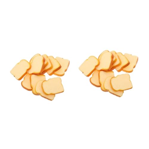 Toddmomy 20 Stck. Künstliche Toastscheiben Realistische Simulation für Dekoration Party Accessoires und Fotografie Requisiten für Kreative DIY Anordnungen und Ansprechende Präsentationen von Toddmomy