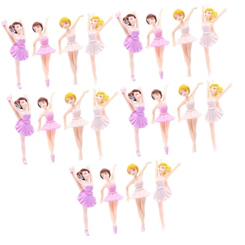 Toddmomy 20 Stck. Teiliges Elegante Tänzerinnen Figuren für Geburtstagsfeiern Süße Backdekoration und Cupcake Toppers Zubehör für Kinderpartys von Toddmomy