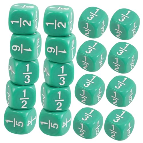 Toddmomy 20 Stück Bruchwürfel Lernspiel für Schule Pädagogisches Lernspielzeug Mathematik für für das Klassenzimmer Hof Acryl Green Toddmomy 20 Stück Bruchwürfel Lernspiel für Schule Pädagogisches Lernspielzeug Mathematik für für das Klassenzimmer Hof Acryl Green von Toddmomy